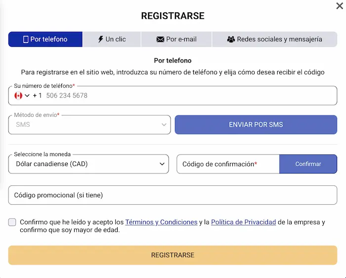 SapphireBet Casino es-cl reg